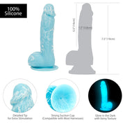 Addiction - Luke Im-Dunkeln-leuchtender-Dildo - 18 cm