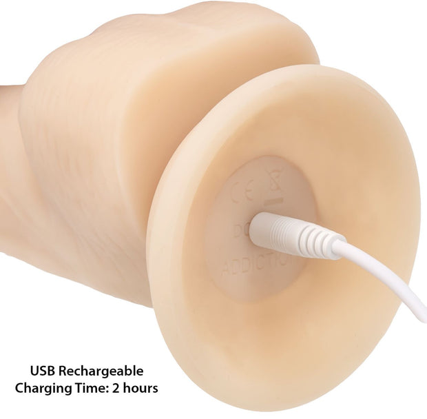 Naked Addiction - Realistischer vibrierender und rotierender Dildo - 20 cm