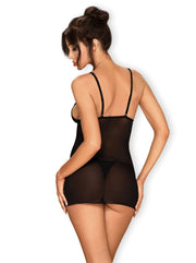 Lucita Teddy mit passendem Tanga - Schwarz