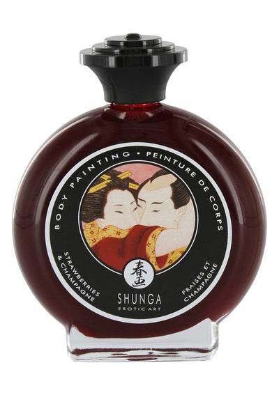 Shunga - Aardbeien & Champagne Bodypainting