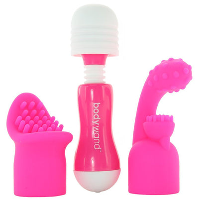 Bodywand Mini-Massagestab mit Zubehör - pink