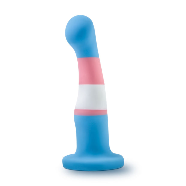 Avant – Pride Silikondildo mit Saugnapf – Blau