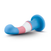 Avant – Pride Silikondildo mit Saugnapf – Blau