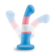 Avant – Pride Silikondildo mit Saugnapf – Blau