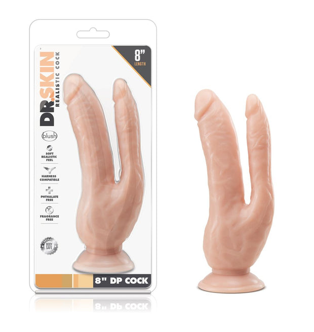 Dr. Skin – Doppeldildo 21,6 cm – Vanille