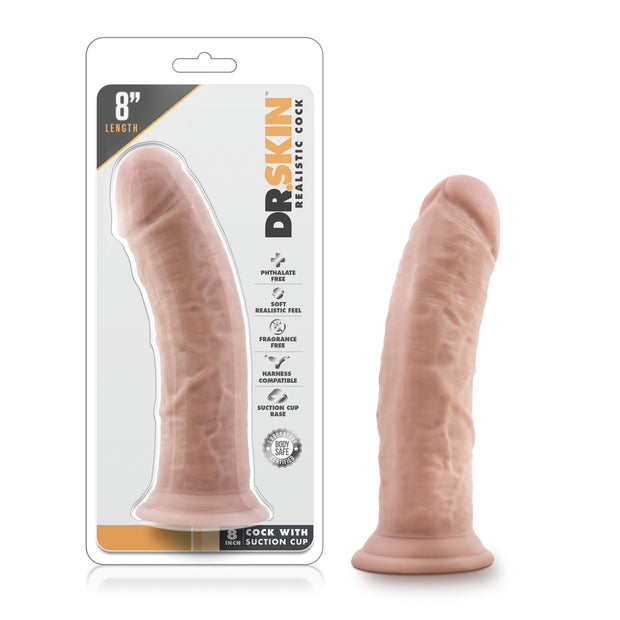 Dr. Skin – Realistischer Dildo mit Saugnapf 8 cm – Vanille