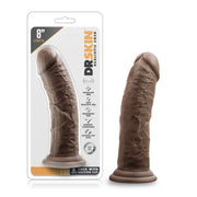 Dr. Skin – Realistischer Dildo mit Saugnapf 20,3 cm – Schokolade