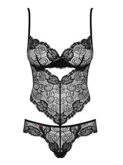 Alluria Kanten Body - Zwart