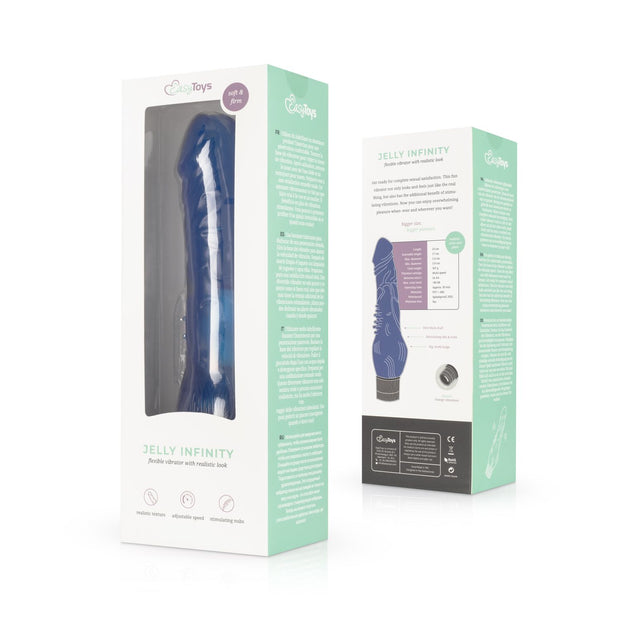 Jelly Infinity - Realistischer Vibrator - Blau
