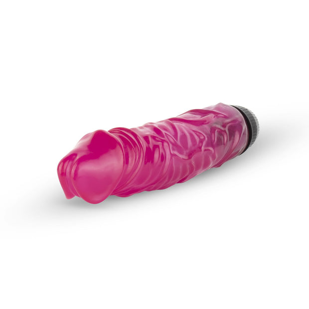 Jelly Supreme - Realistischer Vibrator - Pink/Glitzer