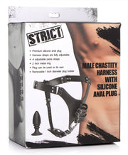 Penis-Keuschheitsgürtel mit Anal Plug aus Silikon