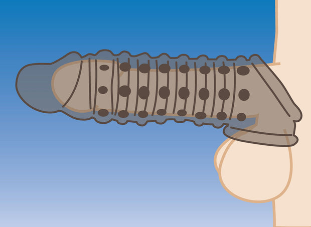 Size Matters - Penis-Verlängerungshülse - Rauchfarben