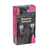 Nippelpasties mit essbaren Süßigkeiten
