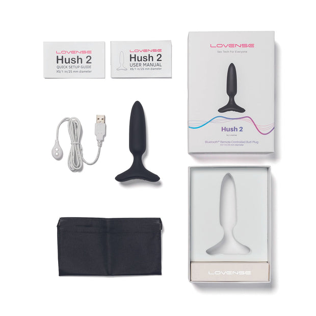 Lovense - Hush 2 Vibrationsbuttplug Mit App - Schwarz