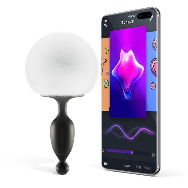 Magic Motion - Vibrierender Häschenschwanz-Analplug mit App-Steuerung
