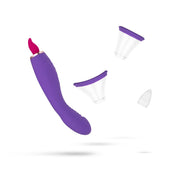 Pleasure Pump mit G-Punkt Vibrator - Violett