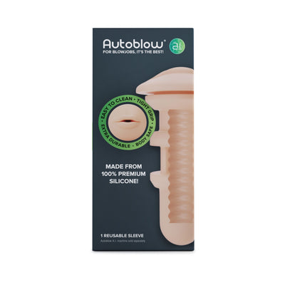 Autoblow - A.I. Mundlustkanal aus Silikon - Beige
