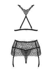 Firella 3-Delige Jarretel Set - Zwart