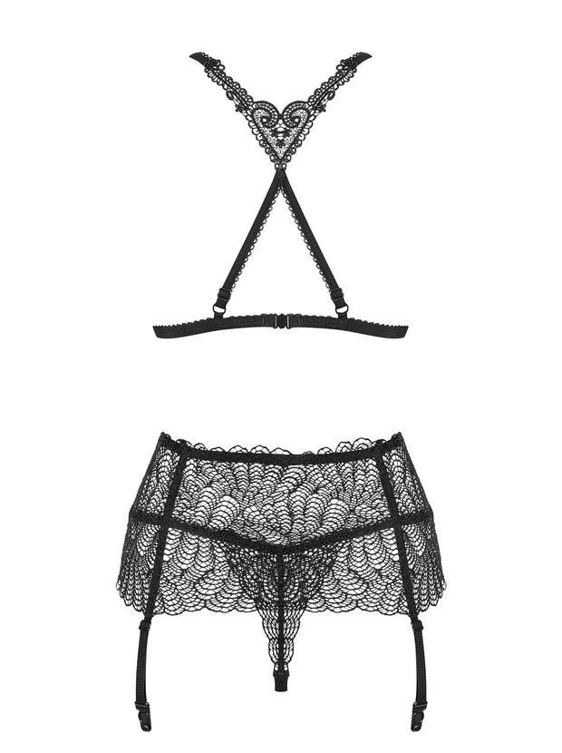 Firella 3-Delige Jarretel Set - Zwart