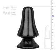 All Black Analplug 12 cm - Schwarz