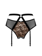 Allunes Sexy Strapsgürtel - Leopardenmuster