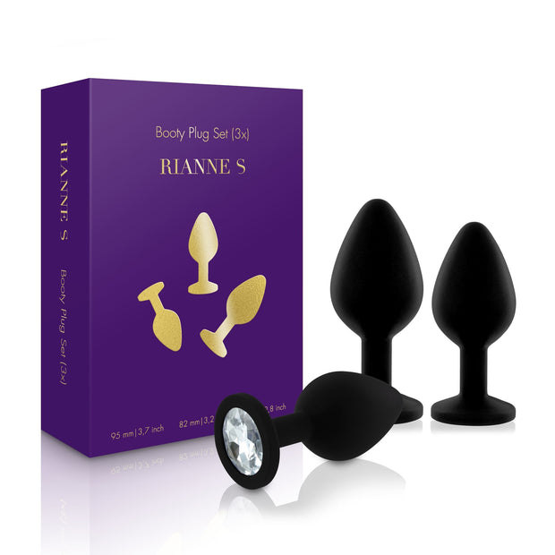 Rianne S - Soiree Booty Plug-Set - Schwarz
