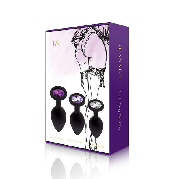 Rianne S - Soiree Booty Plug-Set - Schwarz
