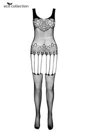 Catsuit mit offenem Schritt schwarz