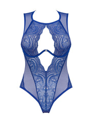 Giselia Spitzen-Bodysuit - Blau