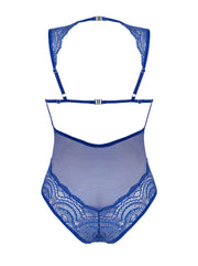 Giselia Spitzen-Bodysuit - Blau