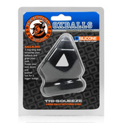 Oxballs - Tri-Squeeze Cockring und Ballstretcher - Schwarz