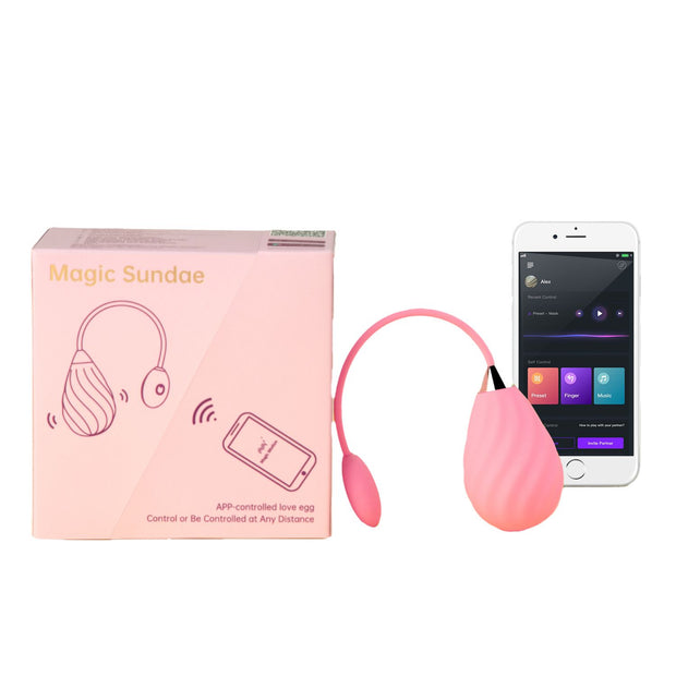 Magic Sundae App-gesteuertes vibrierendes Ei - Rosa