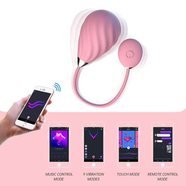Magic Sundae App-gesteuertes vibrierendes Ei - Rosa