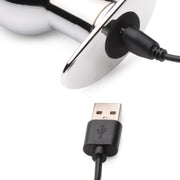 Chrome Blast Wiederaufladbarer Analplug mit Fernbedienung - groß