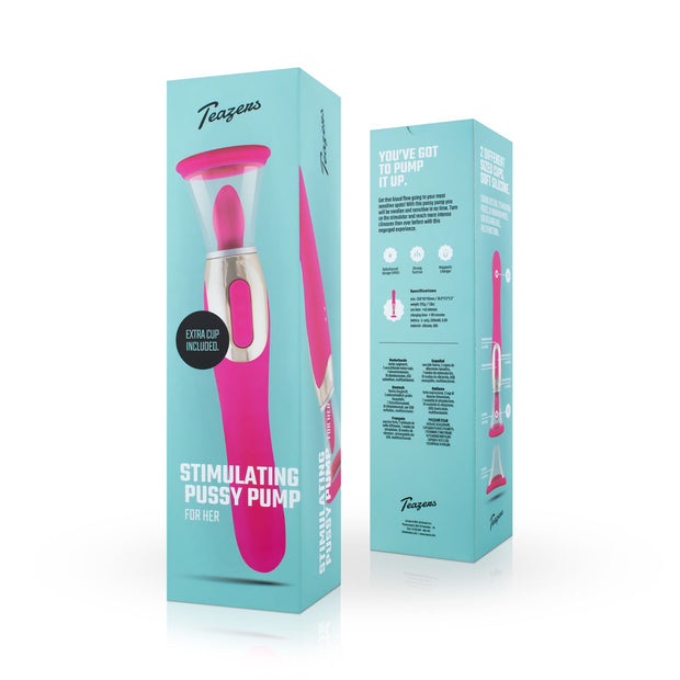 Teazers - Pleasure Pump mit G-Punkt Vibrator - Pink