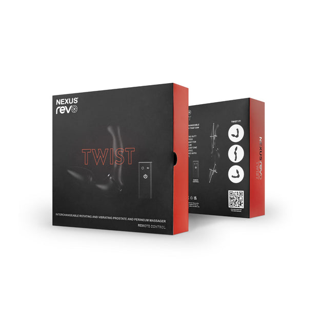 Nexus - Revo Twist Doppeltes Anal- & Prostata-Massagegerät - Schwarz