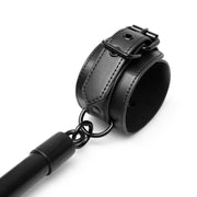 Hog Tie Kreuzstange mit Handschellen - Schwarz