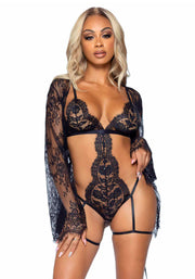 Set Body & Jacke All Romance - Schwarz