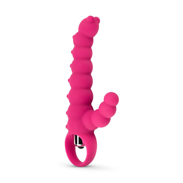 Geriffelter Tarzan Vibrator - Rosa