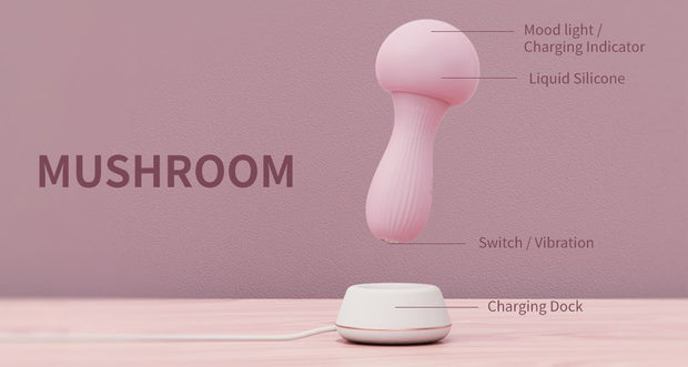 OTOUCH - Mushroom Silikon Wand Vibrator - Pink