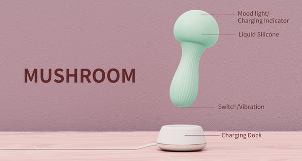 OTOUCH - Mushroom Silikon Wand Vibrator - Türkis