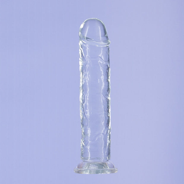 Crystal Addition - Transparenter Realistischer Dildo - 20 cm