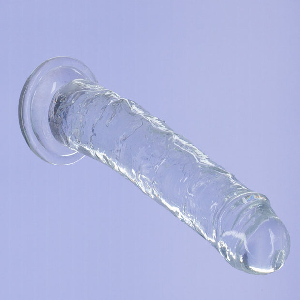 Crystal Addition - Transparenter Realistischer Dildo - 20 cm