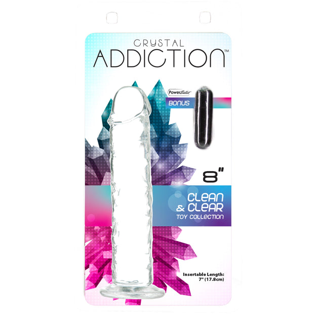 Crystal Addition - Transparenter Realistischer Dildo - 20 cm