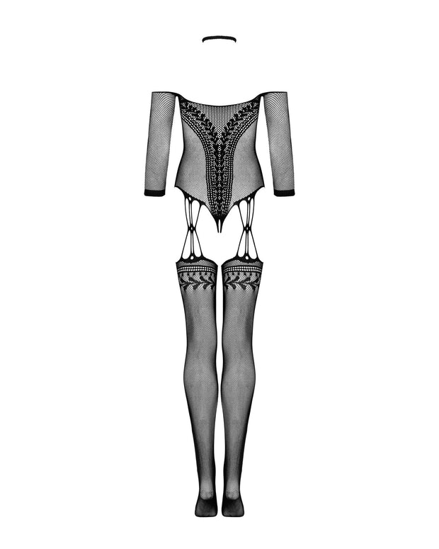Netz-Body - Schwarz
