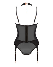 Brasica Strumpfhalter-Korsett - Schwarz