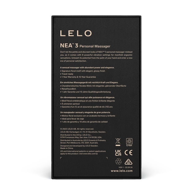 LELO - Nea 3 Personal Massager - Pechschwarz