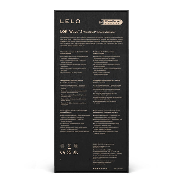 LELO - Loki Wave 2 Prostata-Vibrator - Basis Blau