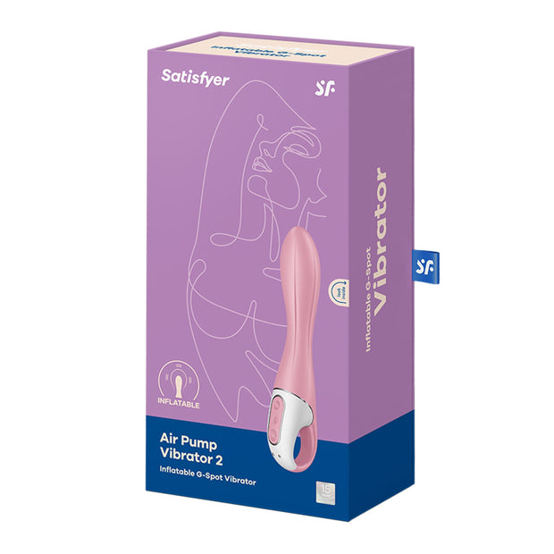 Satisfyer Air Pump 2 Aufblasbarer Vibrator - Hellrot