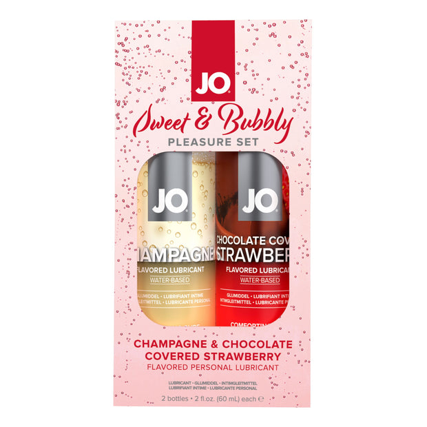 System JO - Sweet & Bubbly Set Champagner & schokoladenüberzogene Erdbeere